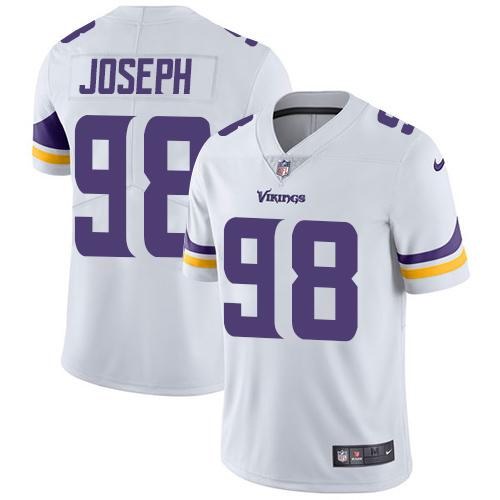 Nike Vikings 98 Linval Joseph White Vapor Untouchable Limited Jersey