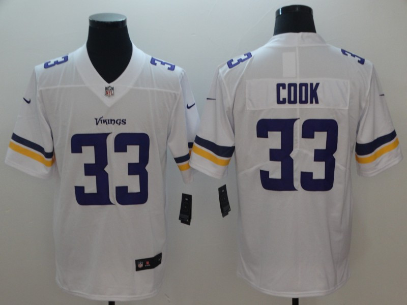 Nike Vikings 33 Dalvin Cook White Vapor Untouchable Limited Jersey