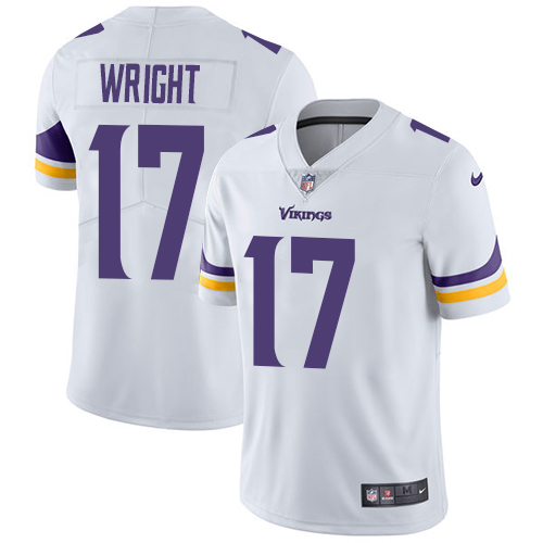 Nike Vikings #17 Kendall Wright White Men's Stitched NFL Vapor Untouchable Limited Jersey