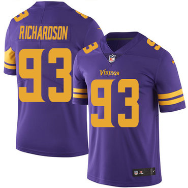 Nike Vikings #93 Sheldon Richardson Purple Men's Stitched NFL Limited Rush Jersey