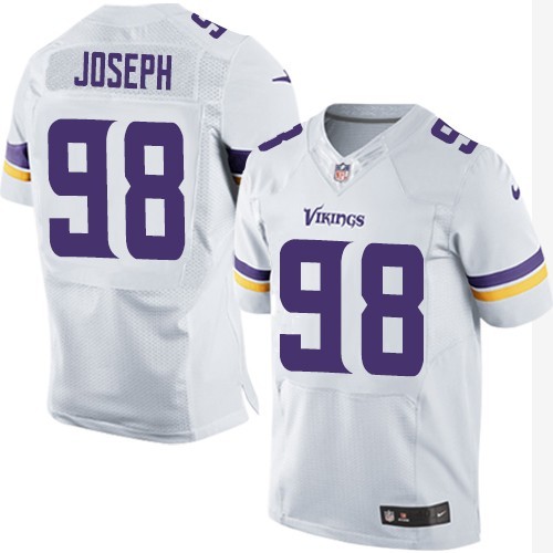 Nike Vikings 98 Linval Jose White Elite Jersey