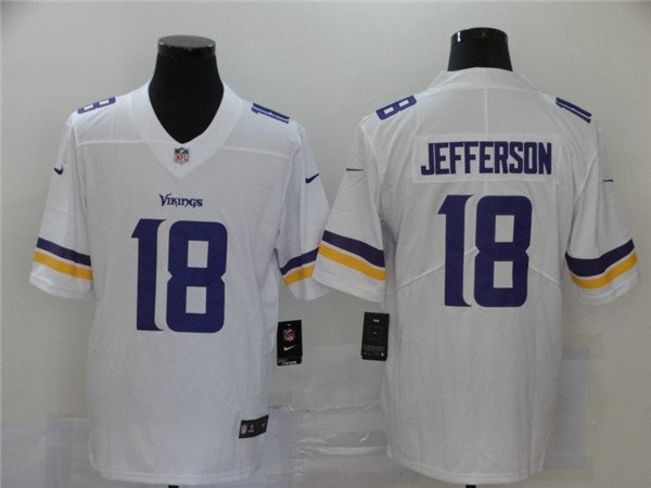 Nike Vikings 18 Justin Jefferson White 2020 NFL Draft Vapor Untouchable Limited Jersey