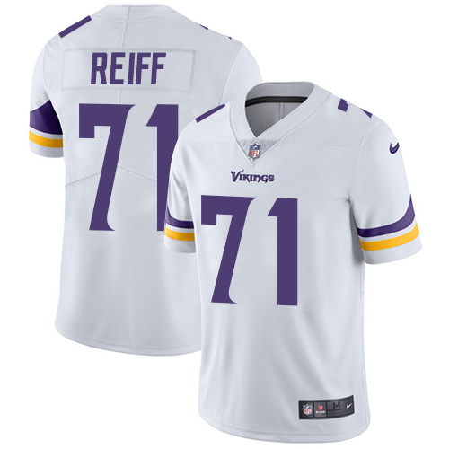 Nike Vikings #71 Riley Reiff White Men's Stitched NFL Vapor Untouchable Limited Jersey