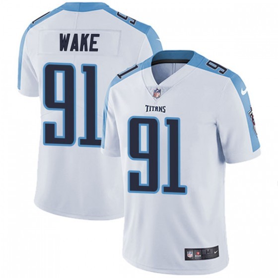 Nike Titans 91 Cameron Wake White Vapor Untouchable Limited Jersey