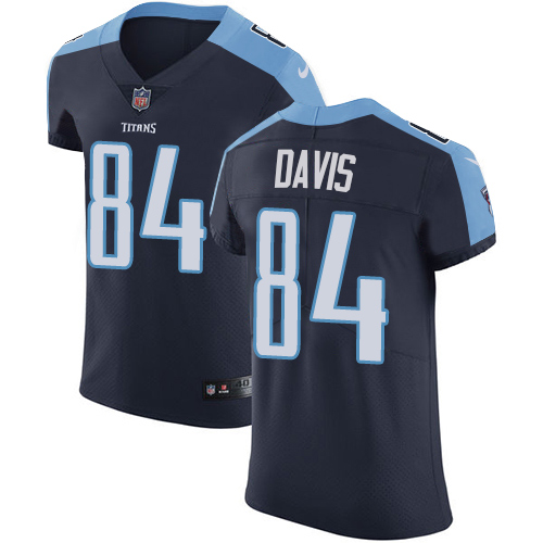 Nike Titans #84 Corey Davis Navy Blue Alternate Men's Stitched NFL Vapor Untouchable Elite Jersey