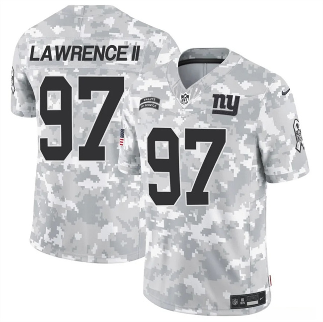 Men's New York Giants #97 Dexter Lawrence II 2024 F.U.S.E Arctic Camo Salute To Service Limited Stitched Football Jersey