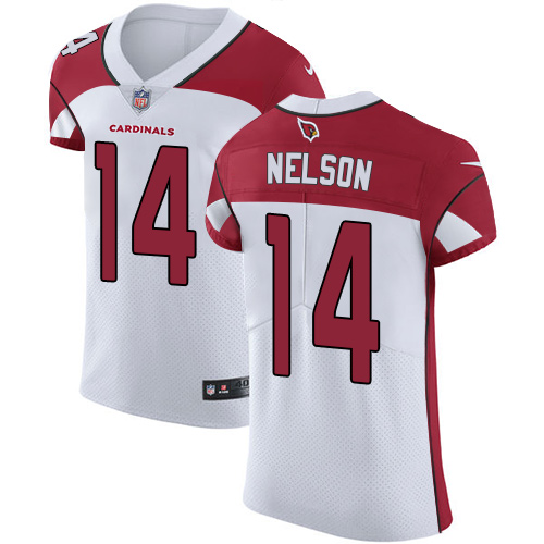 Nike Cardinals #14 J.J. Nelson White Men's Stitched NFL Vapor Untouchable Elite Jersey