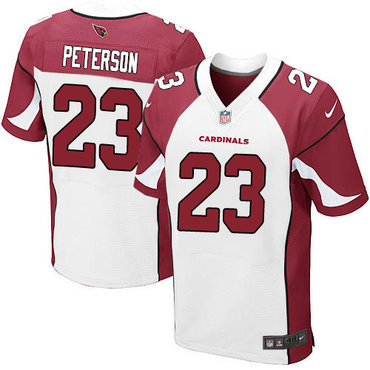 Nike Cardinals #23 Adrian Peterson White Men's Stitched NFL Elite Jersey