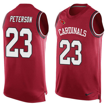 Nike Cardinals #23 Adrian Peterson Red Team Color Men's Stitched NFL Limited Tank Top Jersey