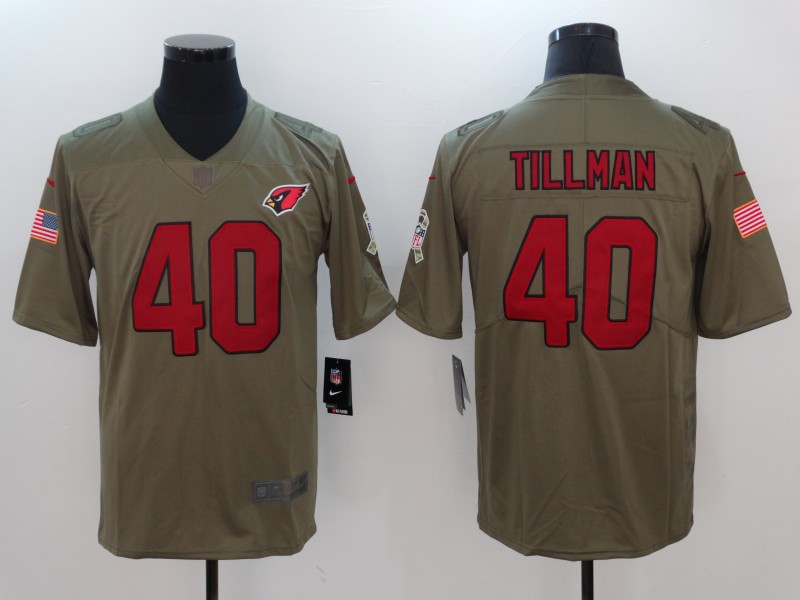 Nike Cardinals 40 Pat Tillman Olive Salute To Service Limited Jersey