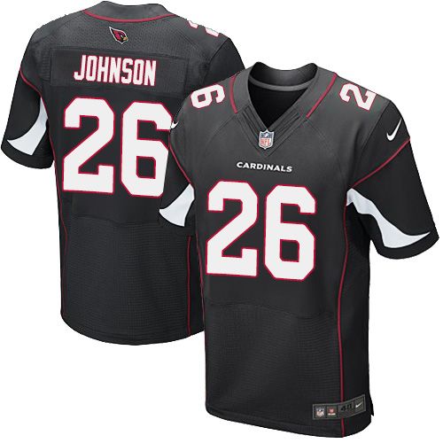 Nike Cardinals #26 Rashad Johnson Black Alternate Men's Stitched NFL Elite Jersey