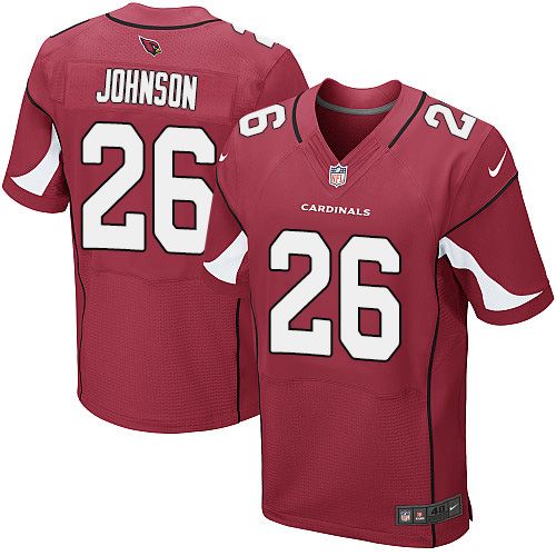 Nike Cardinals #26 Rashad Johnson Red Team Color Men's Stitched NFL Elite Jersey