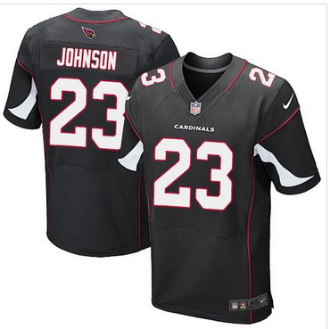 Nike Arizona Cardinals #23 Chris Johnson Black Alternate Men's Stitched NFL Elite Jersey