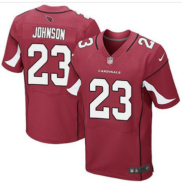 Nike Arizona Cardinals #23 Chris Johnson Red Team Color Men's Stitched NFL Elite Jersey