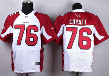 NEW Arizona Cardinals #76 Mike Lupati White Color NFL Elite Jersey