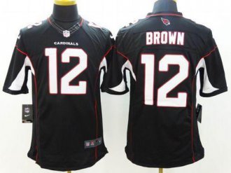 Nike Arizona Cardinals #12 John Brown Black Alternate NFL Limited Jersey