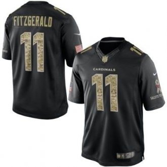 Arizona Cardinals #11 Larry Fitzgerald Nike Black Salute To Service Jersey