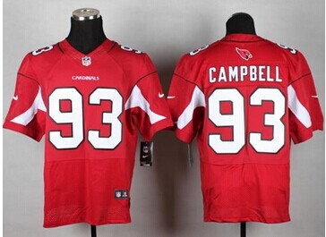 New Arizona Cardinals #93 Calais Campbell Red Team Color NFL Elite Jersey