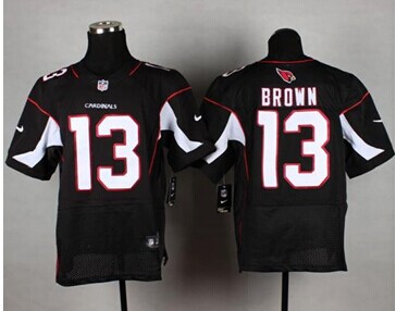 NEW Arizona Cardinals #13 Jaron Brown Black Team Color NFL Elite Jersey