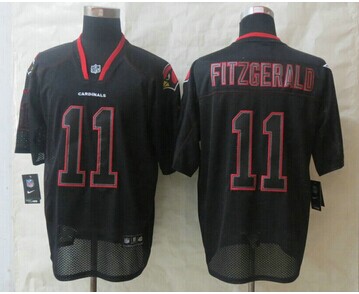 New Arizona Cardicals #11 Larry Fitzgerald Lights Out Black Elite Jersey