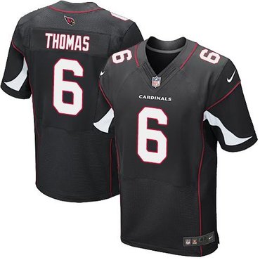 NEW Cardinals #6 Logan Thomas Black Alternate Men's Stitched NFL Elite Jersey