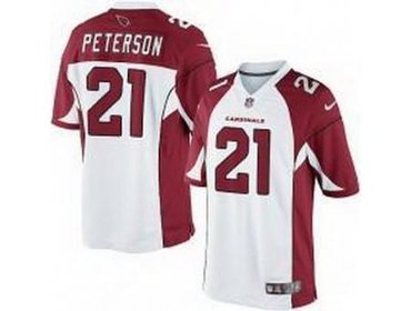 NEW NFL Arizona Cardinals 21 Patrick Peterson White Jerseys(Game)