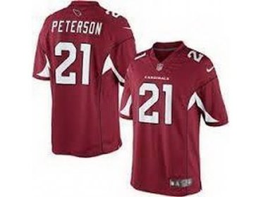 NEW NFL Arizona Cardinals 21 Patrick Peterson Red Jerseys(Game)