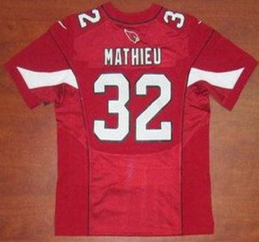 NEW NFL Arizona Cardinals 32 Tyrann Mathieu Red Jerseys (Elite)