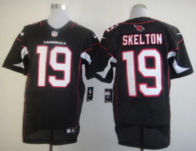 2012 NEW NFL Arizona Cardinals 19 John Skelton Black Jerseys (Elite)