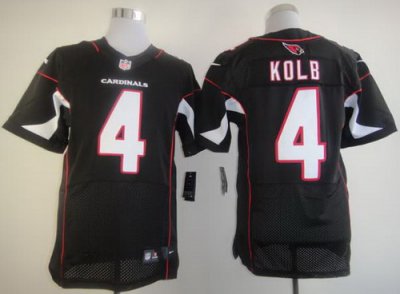 2012 NEW NFL Arizona Cardinals 4 Kevin Kolb Black Jerseys (Elite)