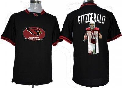 NEW Arizona Cardinals 11 Larry Fitzgerald Black ALL-Star Fashion Jerseys