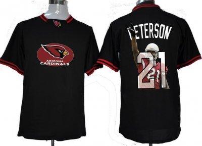 NEW Arizona Cardinals 21 Patrick Peterso Black ALL-Star Fashion Jerseys