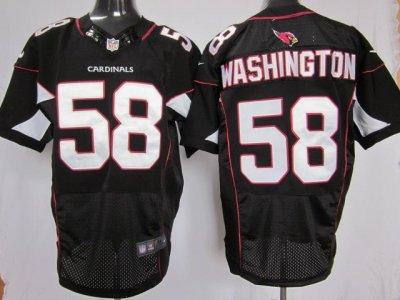 2012 NEW NFL Arizona Cardinals 58 Daryl Washington Black Jerseys (Elite)