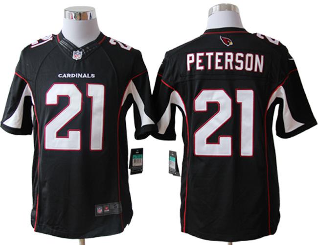 2012 NEW NFL Arizona Cardinals 21 Patrick Peterson Black Jerseys(Limited)