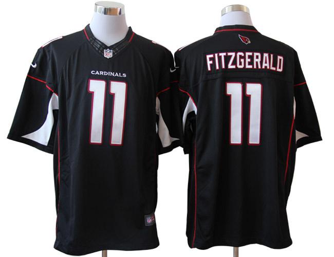 2012 NEW NFL Arizona Cardinals 11 Larry Fitzgerald Black Jerseys (Limited)