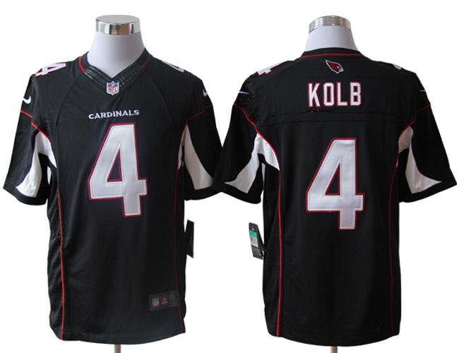 2012 NEW NFL Arizona Cardinals 4 Kevin Kolb Black Jerseys (Limited)