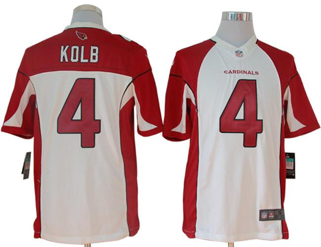 2012 NEW NFL Arizona Cardinals 4 Kevin Kolb White Jerseys (Limited)