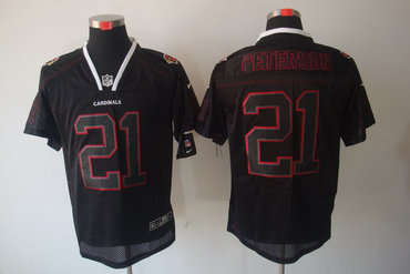 2012 NEW NFL Arizona Cardinals 21 Patrick Peterson Lights Out Black Elite Jerseys