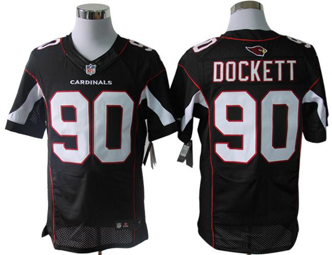 2012 NEW NFL Arizona Cardinals 90 Darnell Dockett Black Jerseys (Elite)