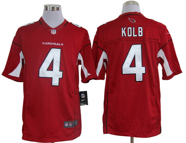 2012 NEW NFL Arizona Cardinals 4 Kevin Kolb Red Jerseys (Limited)