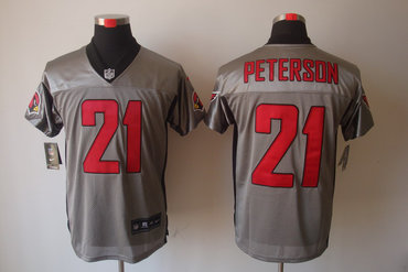 2012 NEW NFL Arizona Cardinals 21 Patrick Peterson Grey Shadow Jerseys