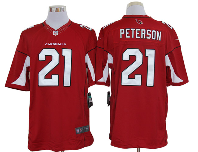 2012 NEW NFL Arizona Cardinals 21 Patrick Peterson Red Jerseys (Limited)