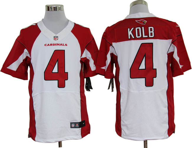 2012 NEW NFL Arizona Cardinals 4 Kevin Kolb White Jerseys (Elite)