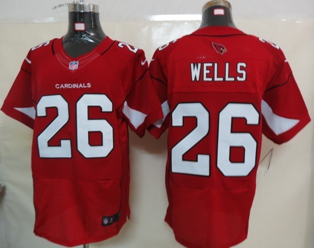 2012 NEW NFL Arizona Cardinals 26 Chris Wells Red Jerseys (Elite)