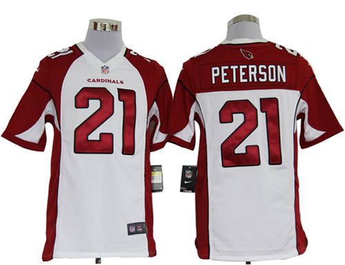 2012 NEW NFL Arizona Cardinals 21 Patrick Peterson White Jerseys (Game)