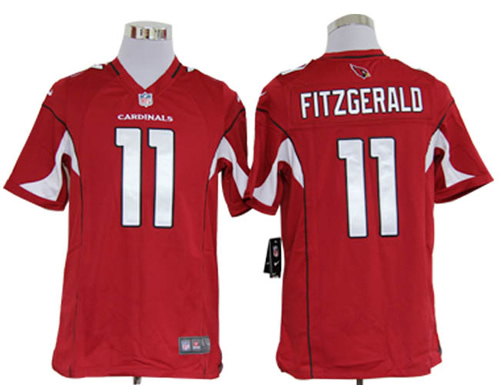 2012 NEW NFL Arizona Cardinals 11 Larry Fitzgerald Red Jerseys (Game)