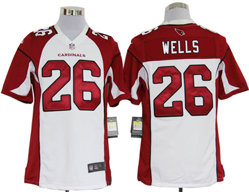 2012 NEW NFL Arizona Cardinals 26 Chris Wells White Jerseys (Game)