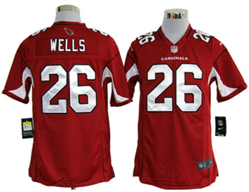 2012 NEW NFL Arizona Cardinals 26 chris wells red jerseys (game)