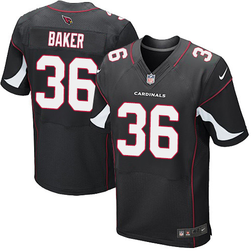 Nike Cardinals #36 Budda Baker Black Alternate Men's Stitched NFL Elite Jersey