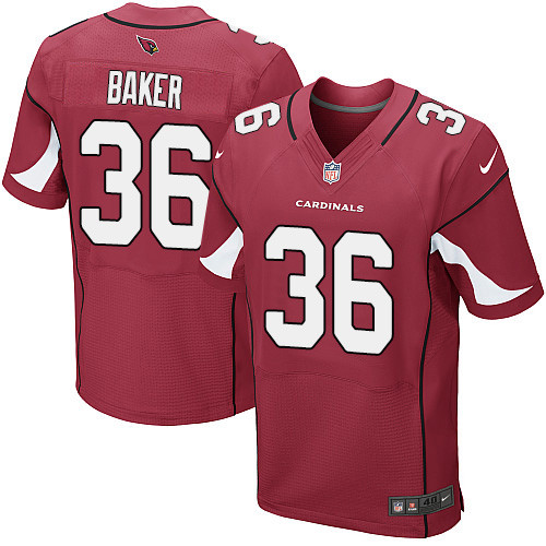 Nike Cardinals #36 Budda Baker Red Team Color Men's Stitched NFL Elite Jersey